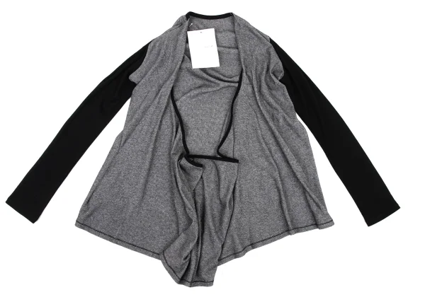 Yohji Yamamoto FEMME Front Open Pinstripe Switching Top K-174249_002