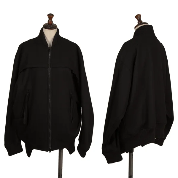 Ground Y Melton Wool Inside-Out Zip Blouson Black 3 K-174250_001