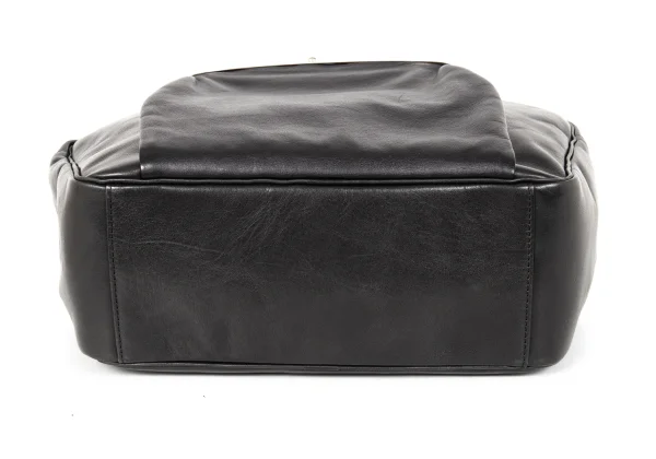 Yohji Yamamoto NOIR Cow Leather Clasp Docking Handbag K-174251_007