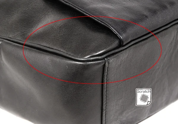 Yohji Yamamoto NOIR Cow Leather Clasp Docking Handbag K-174251_008