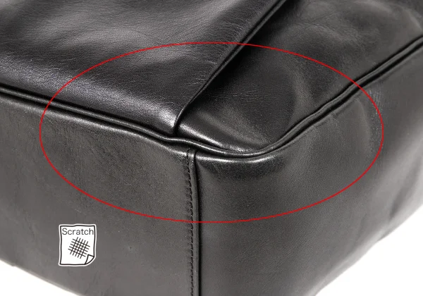 Yohji Yamamoto NOIR Cow Leather Clasp Docking Handbag K-174251_009