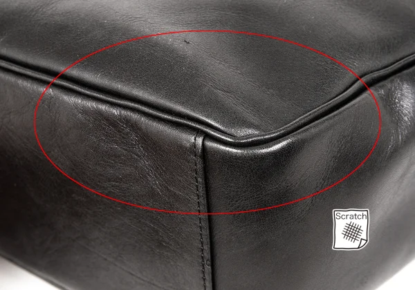 Yohji Yamamoto NOIR Cow Leather Clasp Docking Handbag K-174251_011