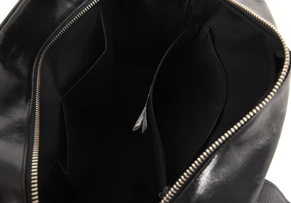 Yohji Yamamoto NOIR Cow Leather Clasp Docking Handbag K-174251_015