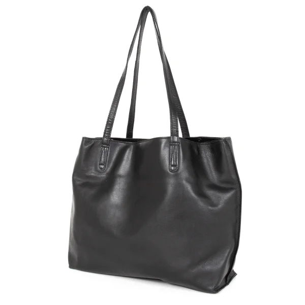 BLACK Scandal Yohji Yamamoto×ISAMU KATAYAMA BACKLASH Cowhide Handbag Black  K-174252_001