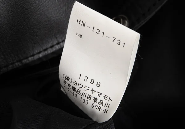 BLACK Scandal Yohji Yamamoto×ISAMU KATAYAMA BACKLASH Cowhide Handbag K-174252_013