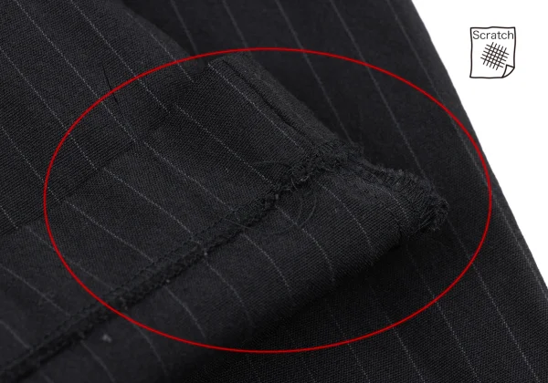 robe de chambre COMME des GARCONS Wool Nylon Stretch Stripe Pants K-174258_007
