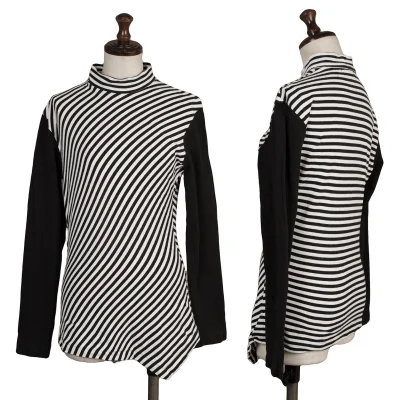 tricot COMME des GARCONS Bias Stripe Turtle Neck T Shirt