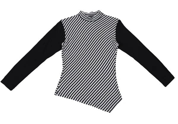 tricot COMME des GARCONS Bias Stripe Turtle Neck T Shirt K-174260_002