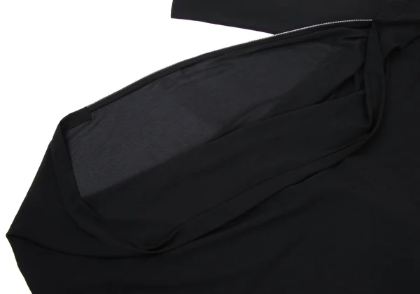 tricot COMME des GARCONS Poly Crepe Folding Long Hoodie K-174262_011