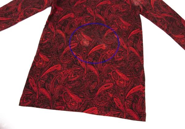 COMME des GARCONS Wool Paisley Print Long-sleeve Top K-174267_009