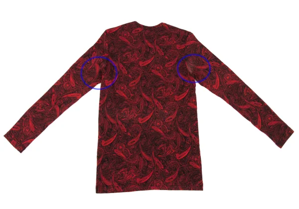 COMME des GARCONS Wool Paisley Print Long-sleeve Top K-174267_012