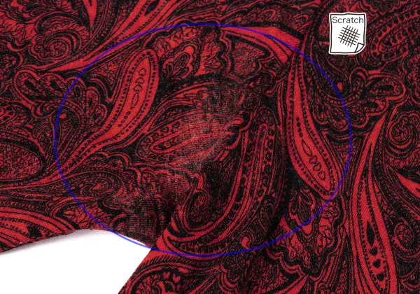 COMME des GARCONS Wool Paisley Print Long-sleeve Top K-174267_013