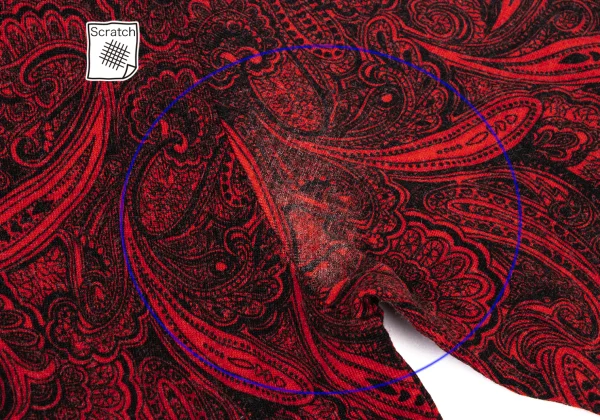 COMME des GARCONS Wool Paisley Print Long-sleeve Top K-174267_014