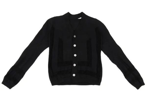 COMME des GARCONS Wool Blended Knit Cardigan K-174271_002