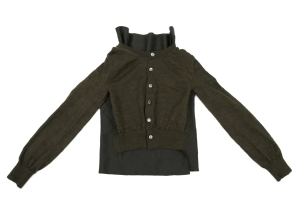 COMME des GARCONS Docked Wool Cardigan K-174273_002