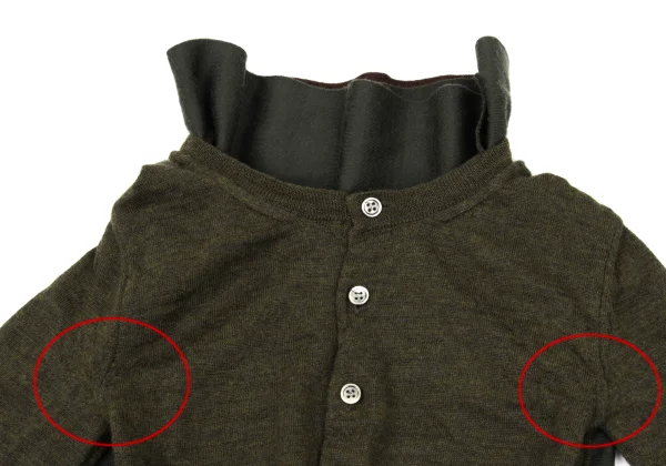 COMME des GARCONS Docked Wool Cardigan K-174273_003