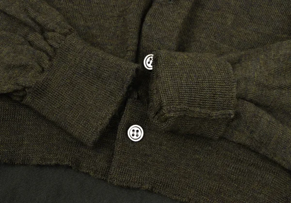 COMME des GARCONS Docked Wool Cardigan K-174273_009