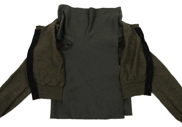 COMME des GARCONS Docked Wool Cardigan K-174273_012