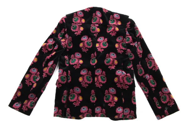 COMME des GARCONS Floral Sailor-Collar Velour Jacket K-174284_015