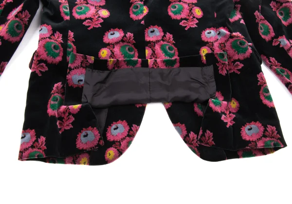 COMME des GARCONS Floral Sailor-Collar Velour Jacket K-174284_017