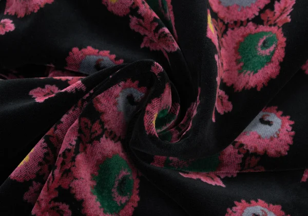 COMME des GARCONS Floral Sailor-Collar Velour Jacket K-174284_018
