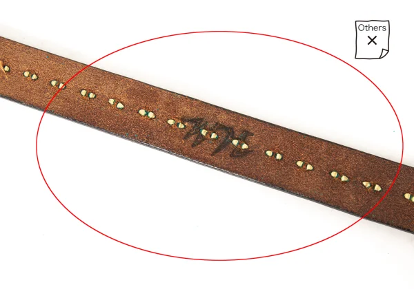 COMME des GARCONS x WOLF'S HEAD Studded Leather Belt K-174286_010
