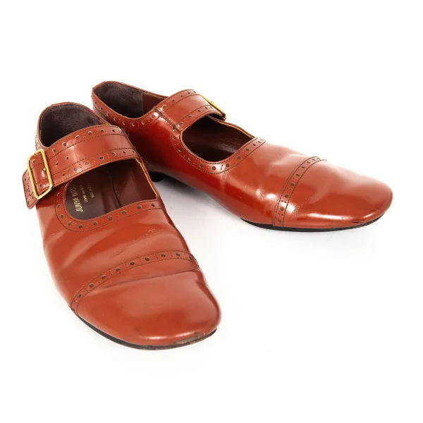 COMME des GARCONS Medallion Strap Shoes Brown L K-174289_001
