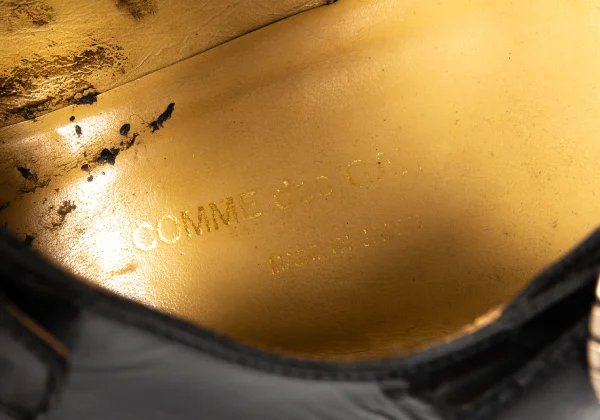COMME des GARCONS Rhinestone Buckle Leather Shoes K-174290_017