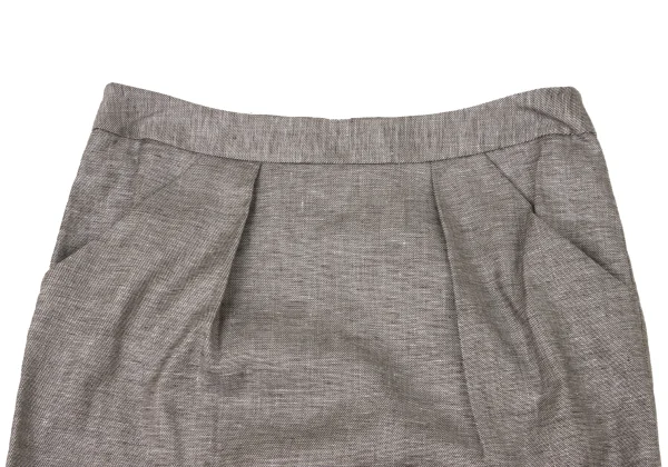yoshie inaba Linen Rayon Chain Fringe Taping Skirt K-174298_003