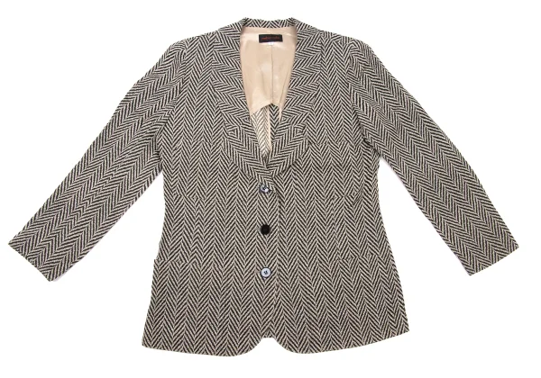 yoshie inaba Acetate Rayon Herringbone Jacket K-174300_002