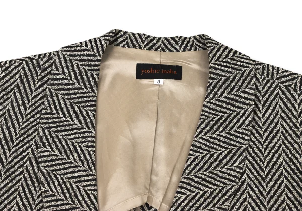 yoshie inaba Acetate Rayon Herringbone Jacket K-174300_004