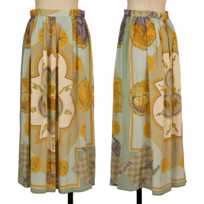 yoshie inaba Scarf Printed Silk Skirt
