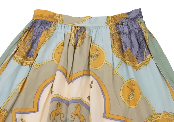 yoshie inaba Silk Scarf Switching Wool Knit Seater & Skirt K-174305_012