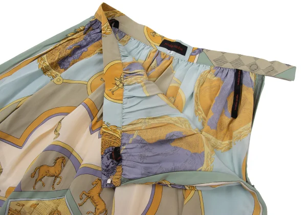 yoshie inaba Silk Scarf Switching Wool Knit Seater & Skirt K-174305_013