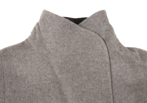 yoshie inaba Cashmere Blend Wool Mossa Shawl Collar Coat K-174306_005