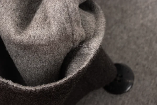 yoshie inaba Cashmere Blend Wool Mossa Shawl Collar Coat K-174306_008