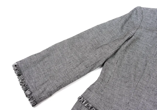 yoshie inaba Linen Blend Fringe Trim Jacket K-174310_007