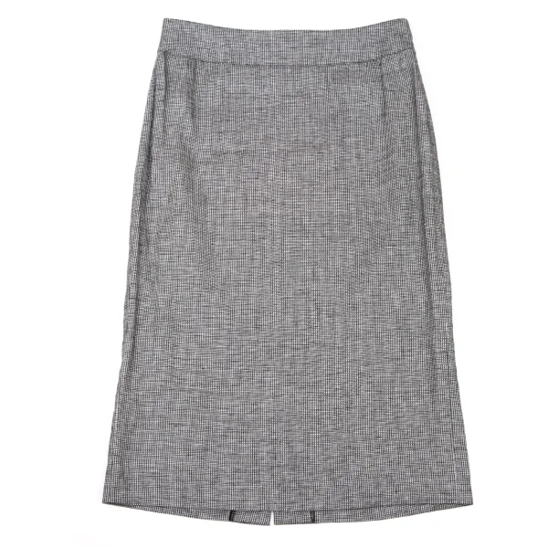 yoshie inaba Linen Blend Fringe Trim Jacket & Skirt K-174312_013