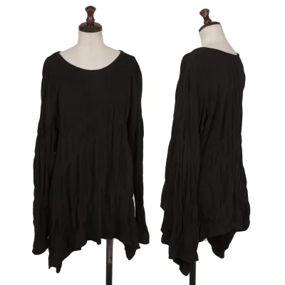 Y's Ribbed Switching Asymmetry T-shirt