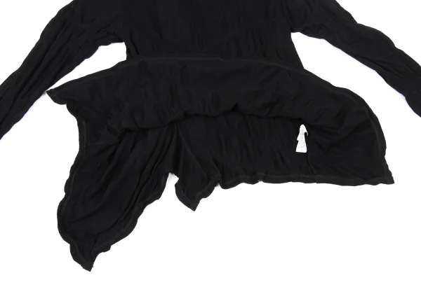 Y's Ribbed Switching Asymmetry T-shirt K-174314_010