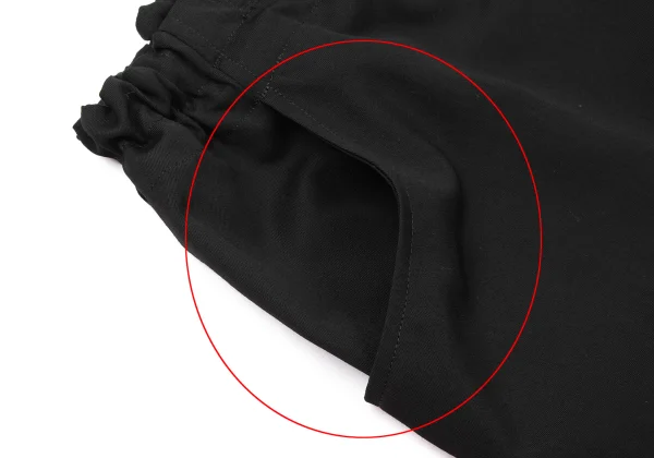 Y's Wool Gabardine Asymmetry Wide Dropped Crotch Pants K-174317_003