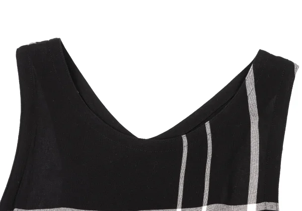 Y's  Check Rayon Sleeveless Dress K-174320_005