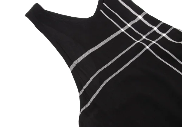 Y's  Check Rayon Sleeveless Dress K-174320_006