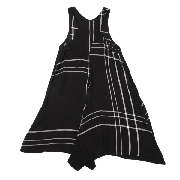 Y's  Check Rayon Sleeveless Dress K-174320_011