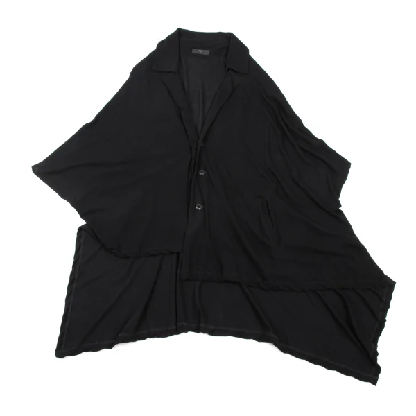 Y's Asymmetry Cotton Drape Cardigan K-174321_002