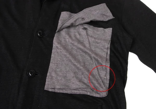Y's Pocket Design Linen Long Knit Cardigan K-174322_005