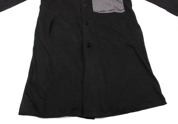 Y's Pocket Design Linen Long Knit Cardigan K-174322_009