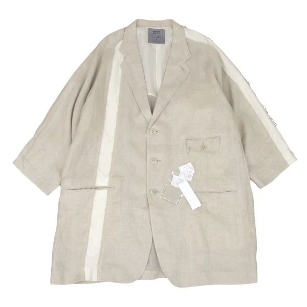 S'YTE Line Switching Linen Jacket Beige 3 K-174323_001