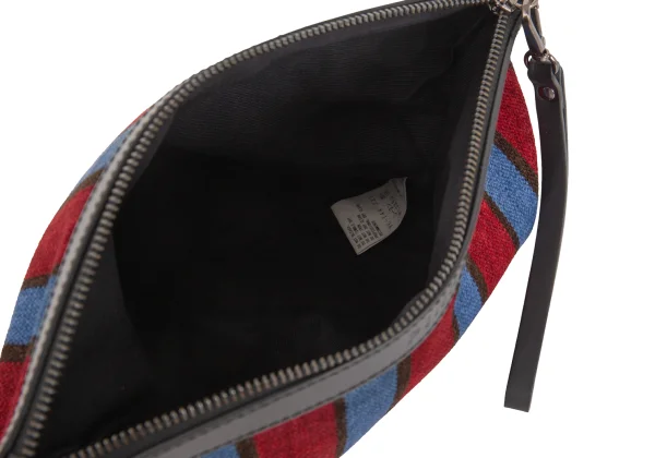 Y's PINK Stripe Switching Chain Shoulder Bag K-174324_010