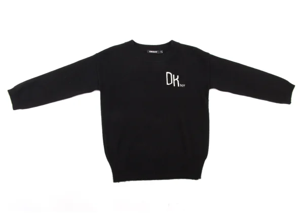 DKNY Wool Angola Logo Knit Sweater K-174325_002
